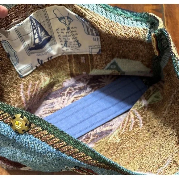 New Handmade Walker Bag Tote Caddy‎  Walker/ Stroller/Cars, Lighthouse Tapestry - Picture 7 of 10